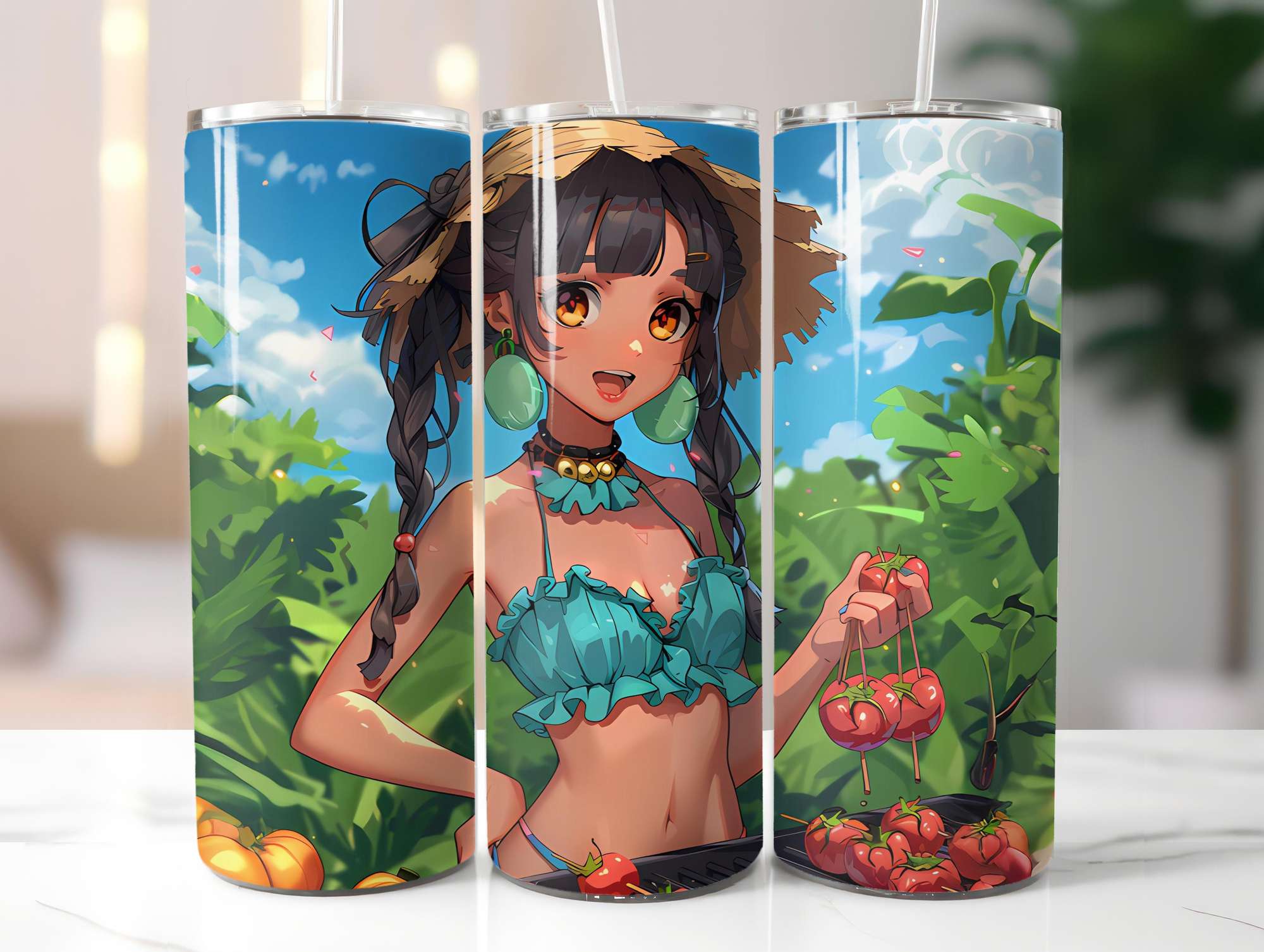Chibi Summer 5 Tumbler Wrap - CraftNest - Digital Crafting and Art
