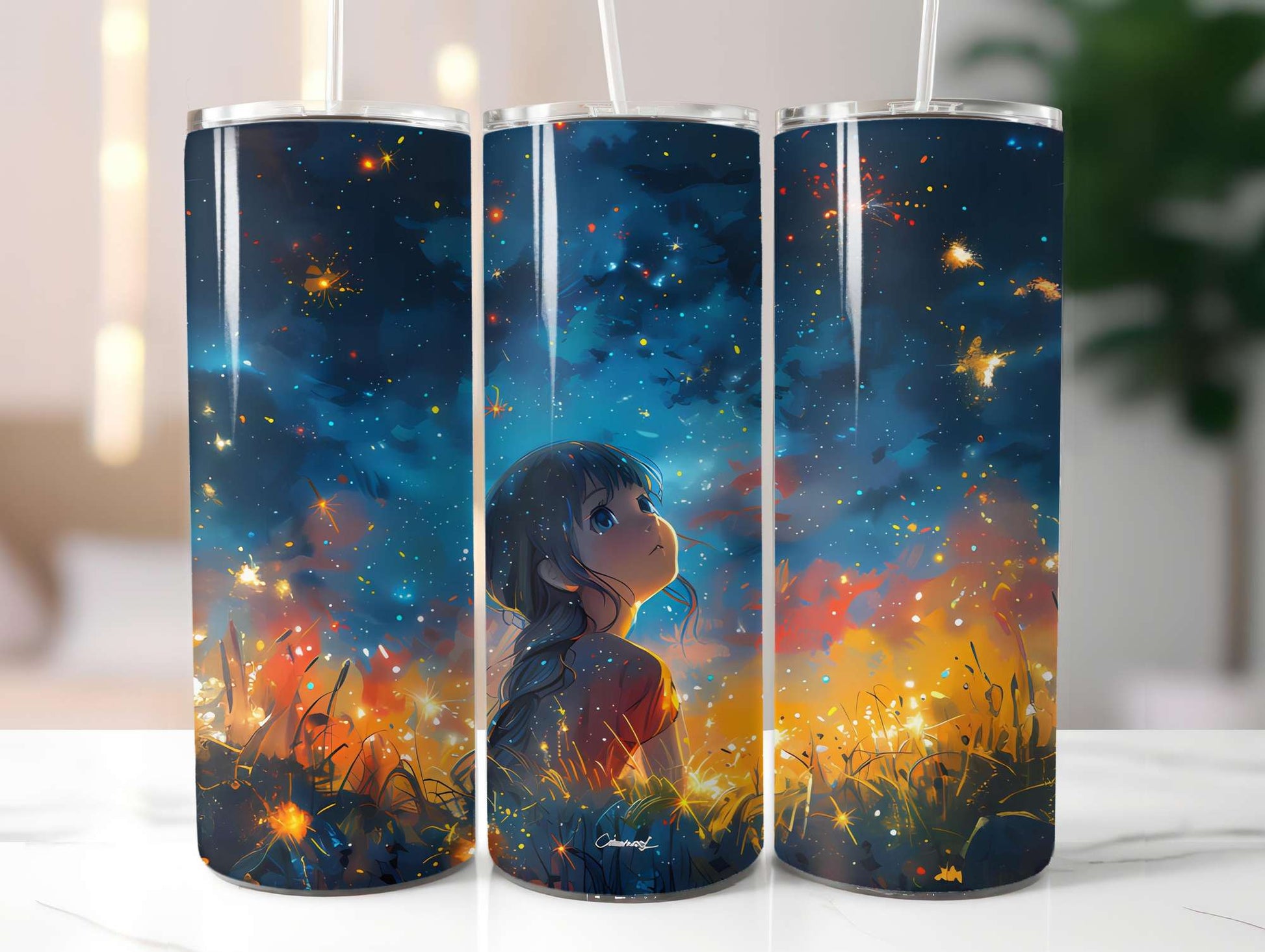 Chibi Summer 4 Tumbler Wrap - CraftNest - Digital Crafting and Art