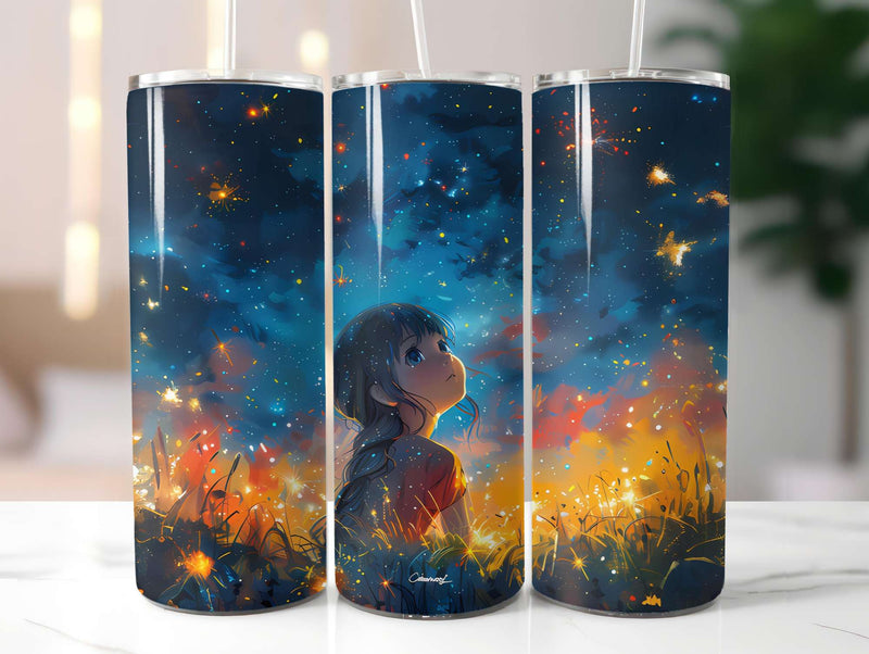 Chibi Summer 4 Tumbler Wrap - CraftNest - Digital Crafting and Art