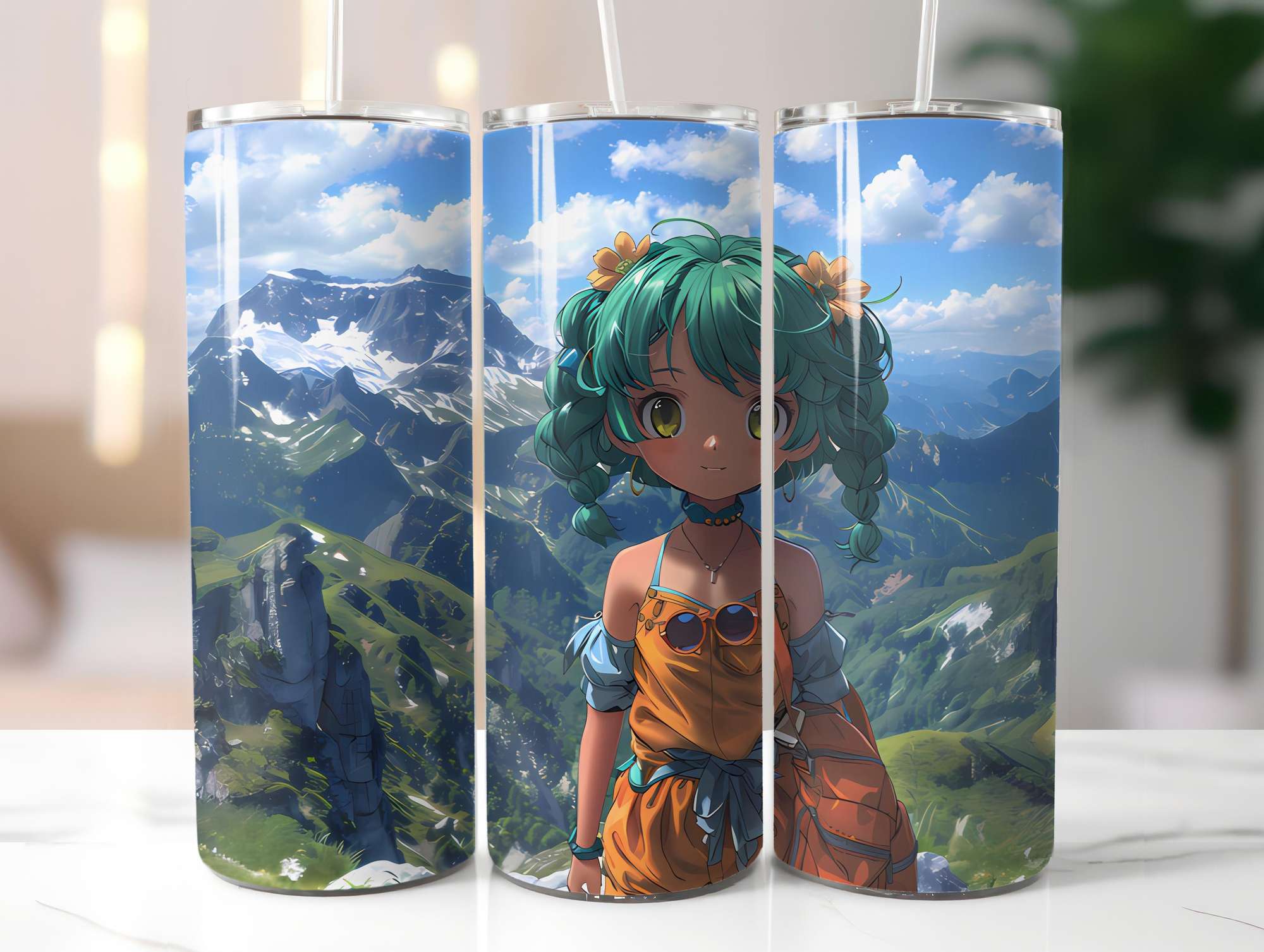 Chibi Summer 4 Tumbler Wrap - CraftNest - Digital Crafting and Art