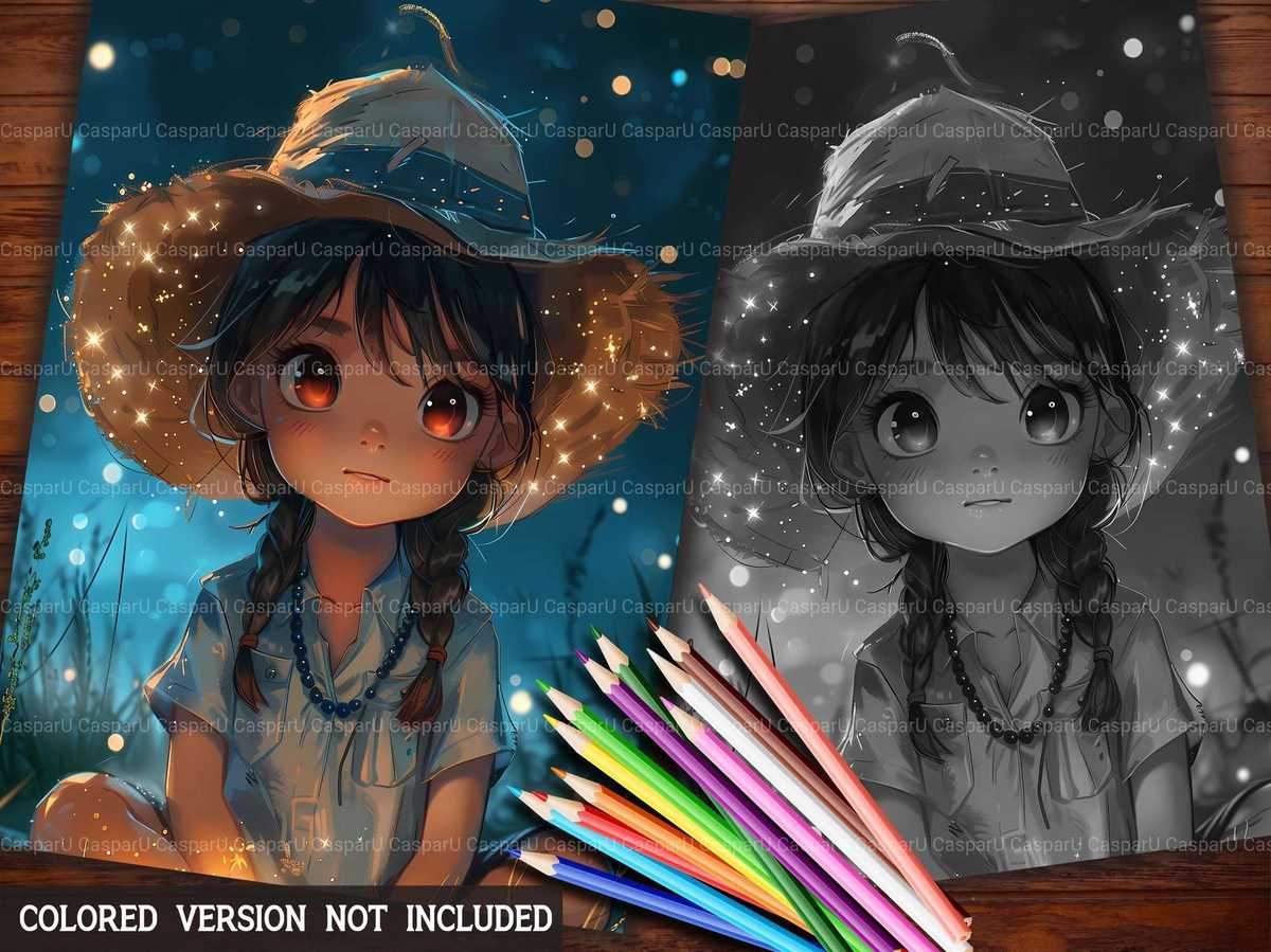 Chibi Summer Coloring Books - CraftNest - Digital Crafting and Art