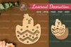 Chicks in Egg Laser Cut Decoration Clipart Bundle