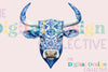 Chinoiserie Western Cow Clipart Bundle