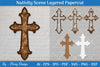 Christmas Nativity Scene Layered Papercut SVG Bundle