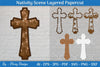 Christmas Nativity Scene Layered Papercut SVG Bundle