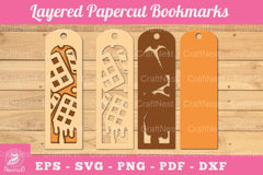 Chocolate Papercut Bookmark SVG Bundle - CraftNest - Digital Crafting and Art