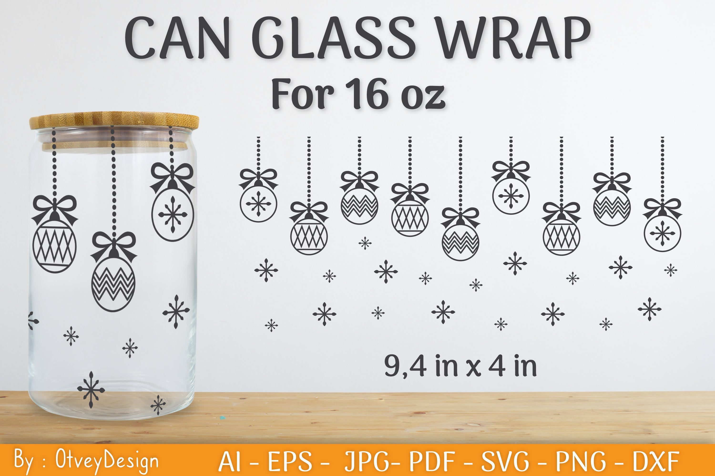 Christmas Beer Can Glass SVG Bundle