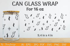 Christmas Beer Can Glass SVG Bundle - CraftNest - Digital Crafting and Art