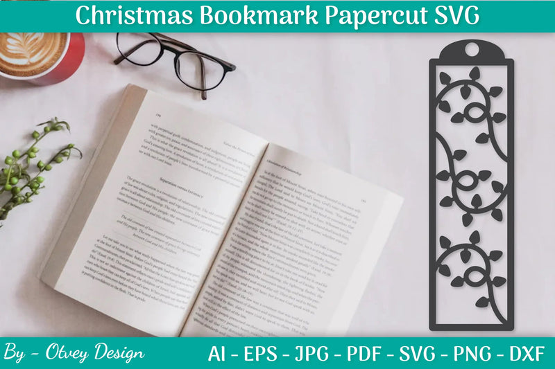 Christmas Bookmarks Paper Cut SVG Bundle - CraftNest - Digital Crafting and Art