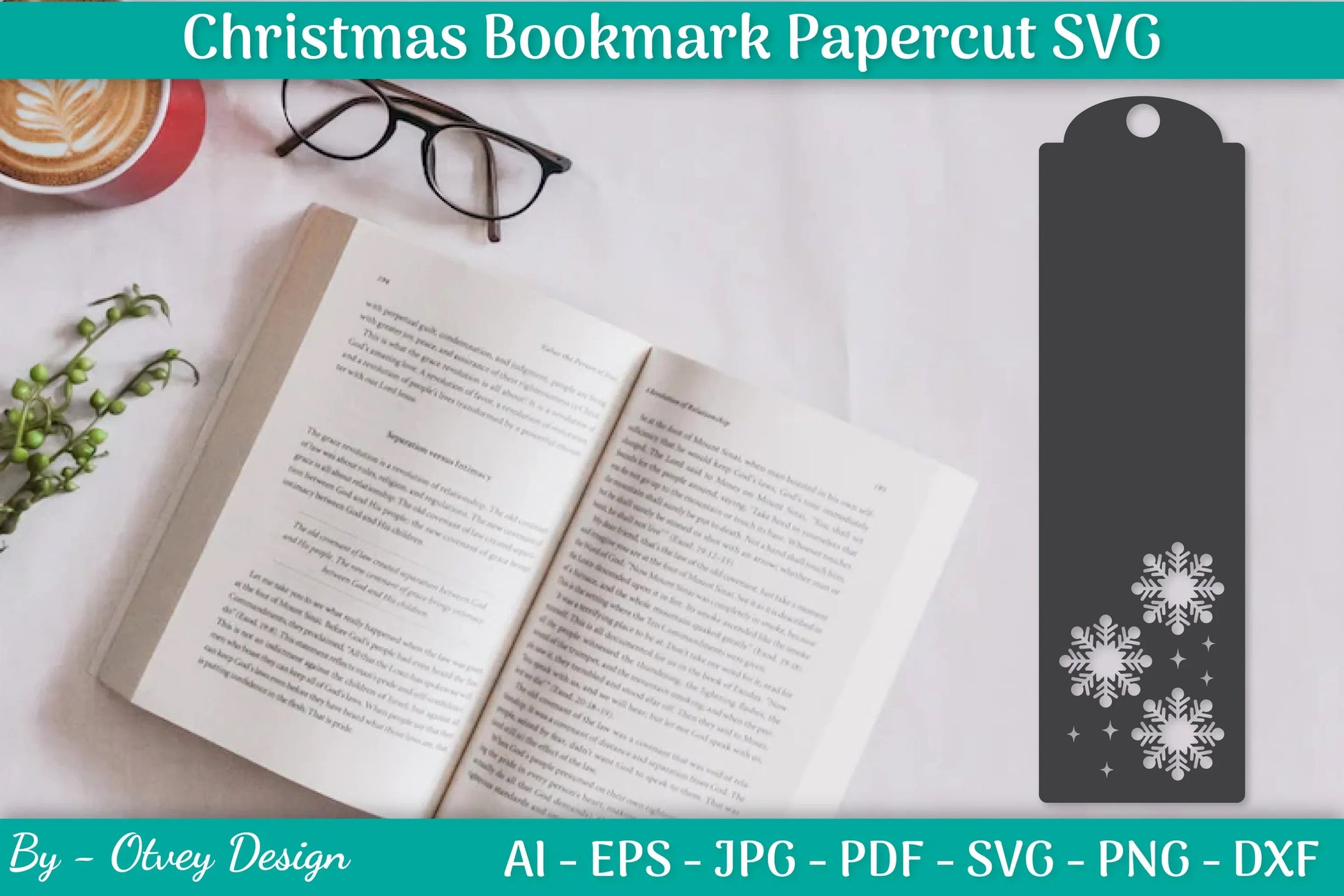 Christmas Bookmarks Paper Cut SVG Bundle - CraftNest - Digital Crafting and Art