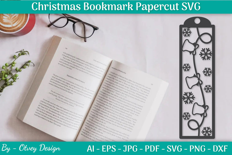 Christmas Bookmarks Paper Cut SVG Bundle - CraftNest - Digital Crafting and Art