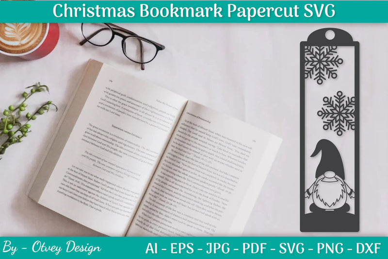 Christmas Bookmarks Paper Cut SVG Bundle - CraftNest - Digital Crafting and Art