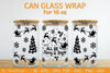 Christmas Can Glass 16 OZ SVG Bundle