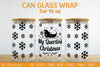 Christmas Can Glass 16 OZ SVG Bundle
