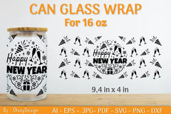 Christmas Can Glass 16 OZ SVG Bundle 16 - CraftNest - Digital Crafting and Art