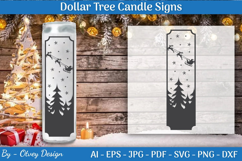 Christmas Candle Tree Design SVG Bundle - CraftNest - Digital Crafting and Art