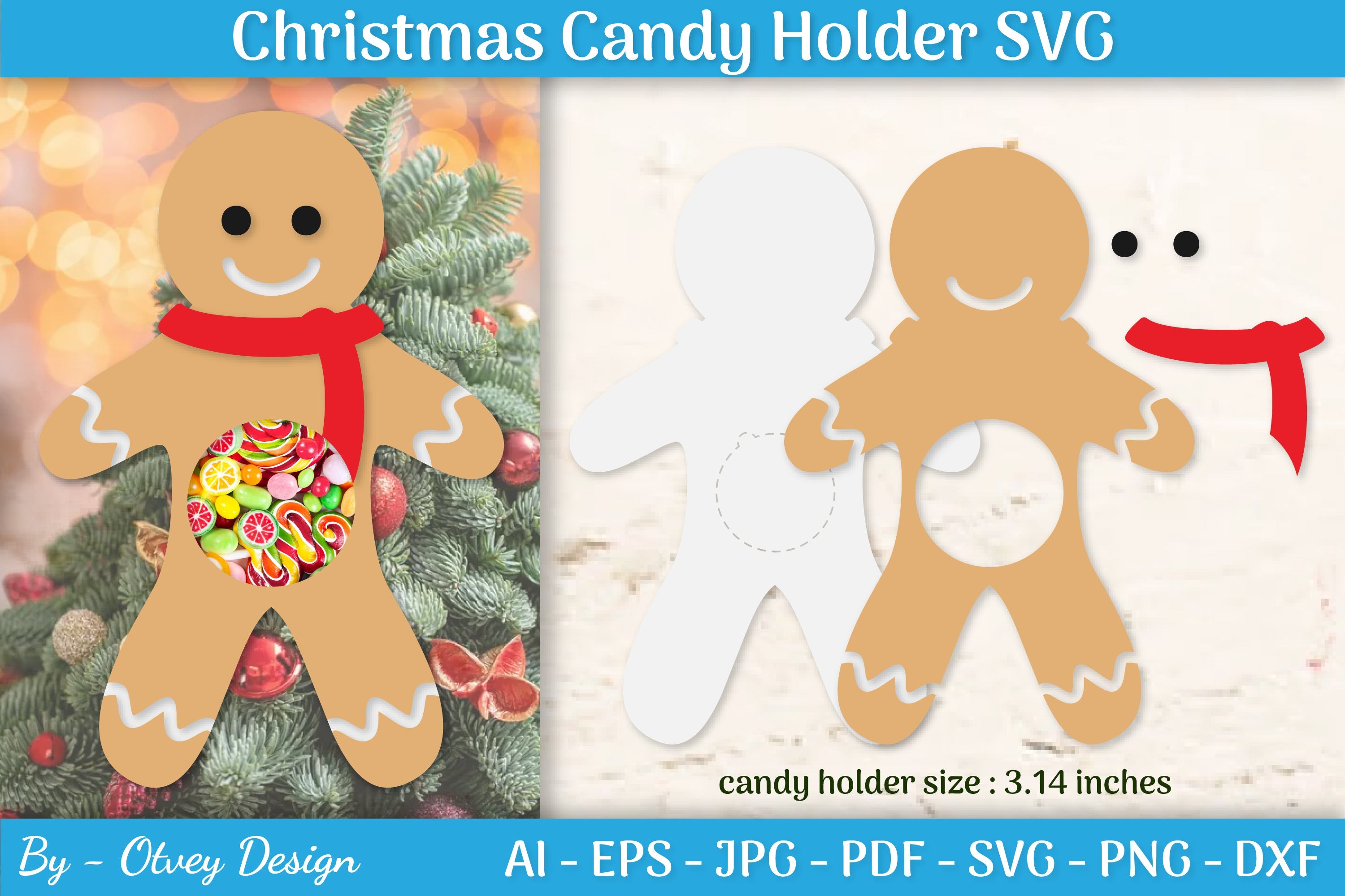 Christmas Candy Holder SVG Bundle