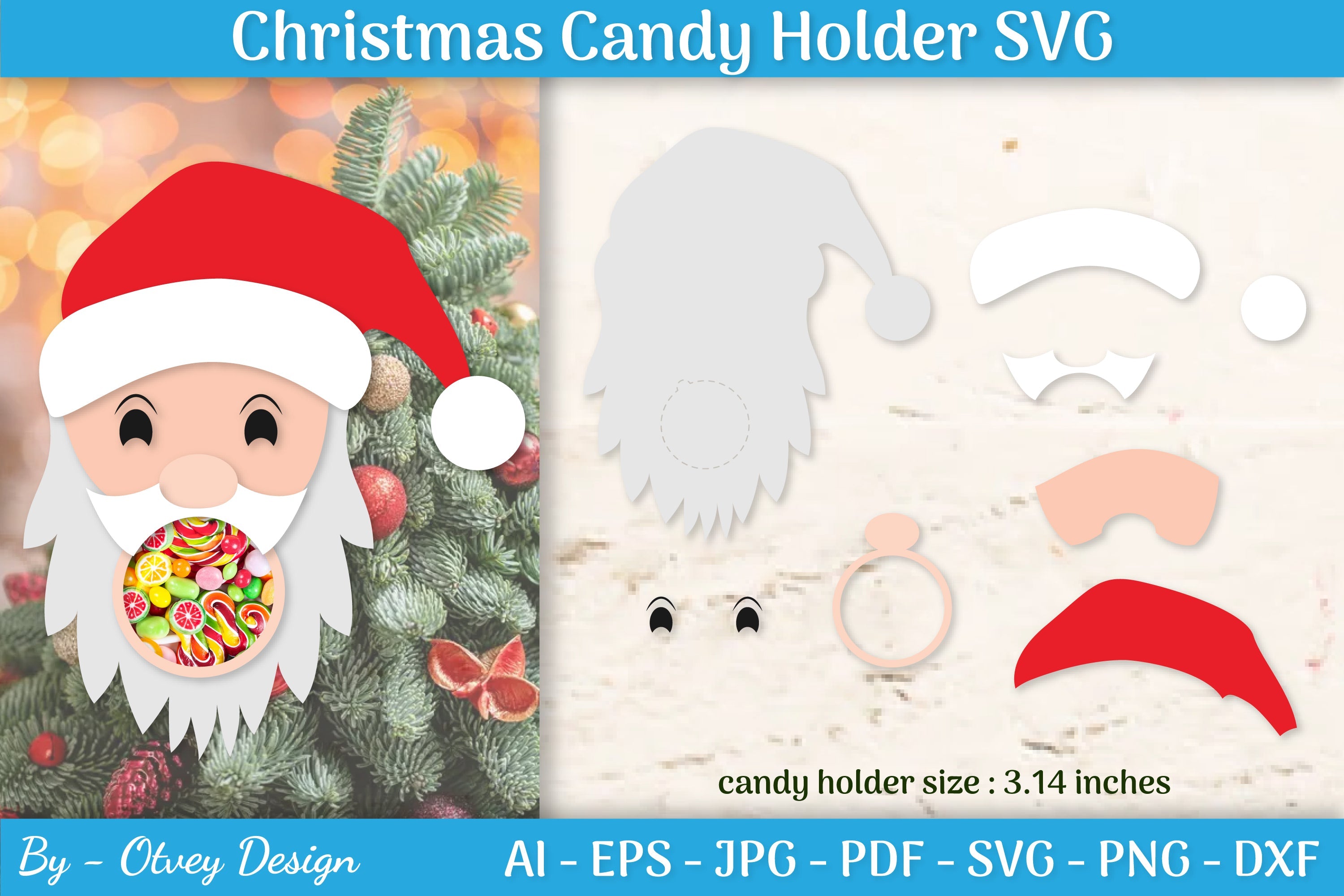 Christmas Candy Holder SVG Bundle