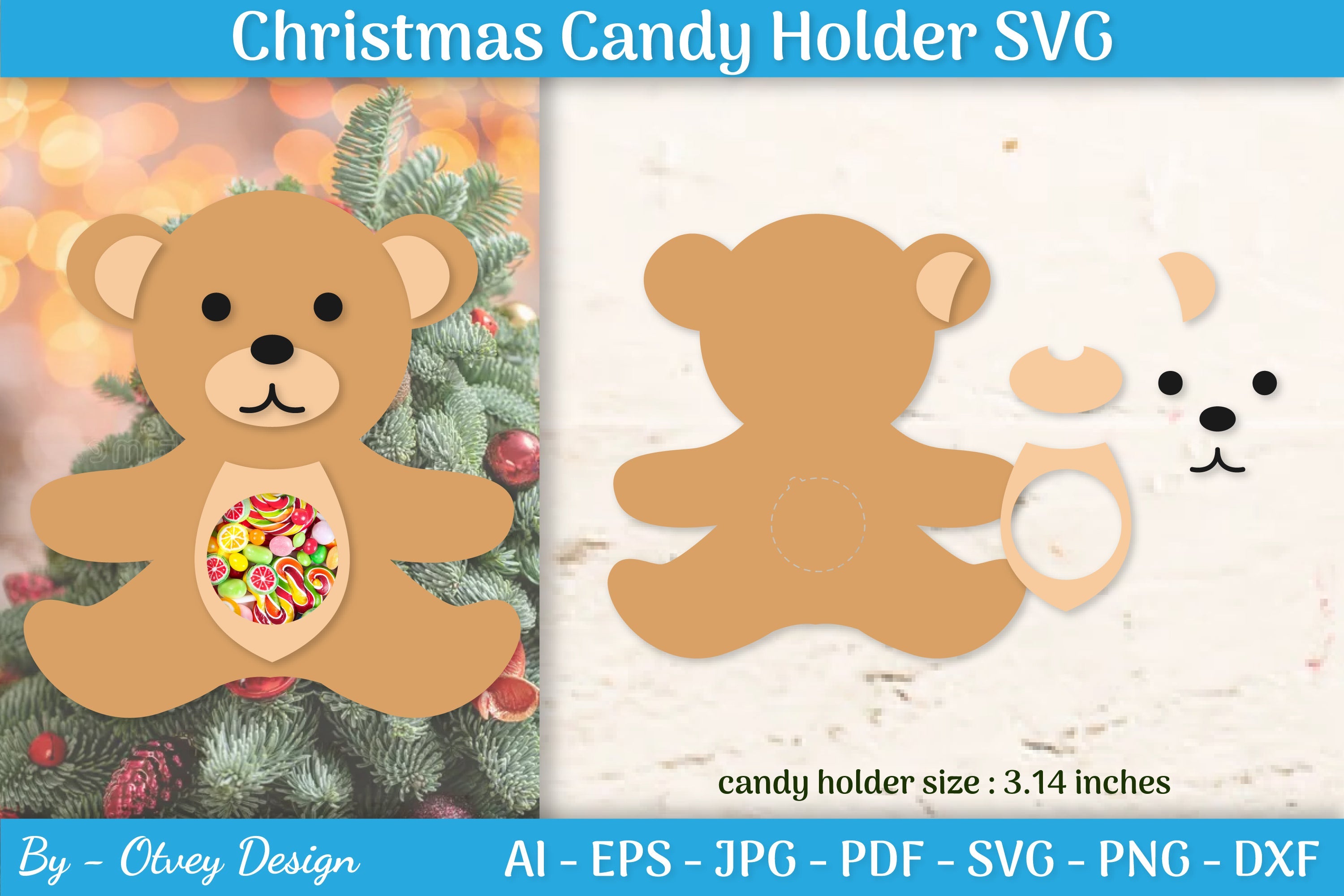 Christmas Candy Holder SVG Bundle
