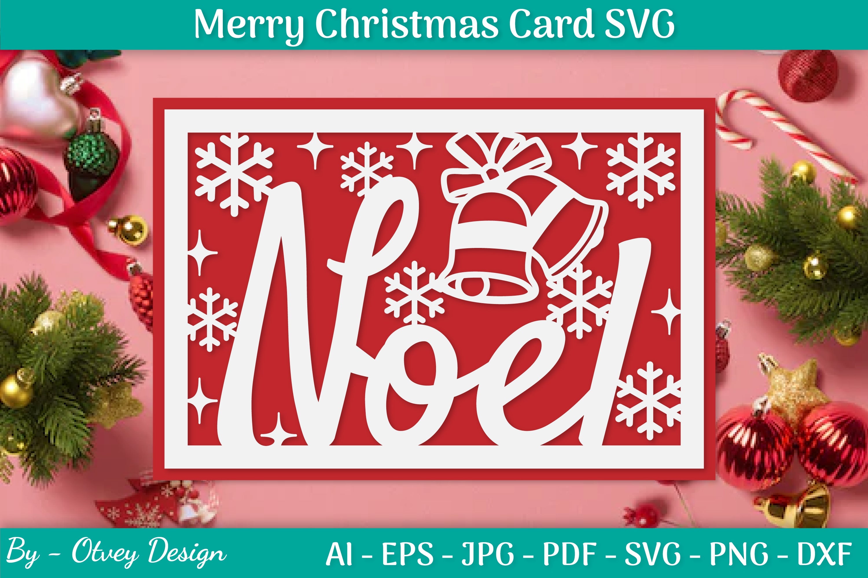 Christmas Card Papercut SVG Bundle 33 - CraftNest - Digital Crafting and Art