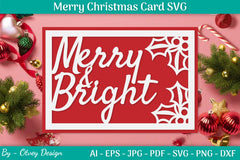 Christmas Card Papercut SVG Bundle 34 - CraftNest - Digital Crafting and Art