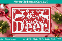 Christmas Card Papercut SVG Bundle 39 - CraftNest - Digital Crafting and Art
