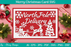 Christmas Card Papercut SVG Bundle 43 - CraftNest - Digital Crafting and Art