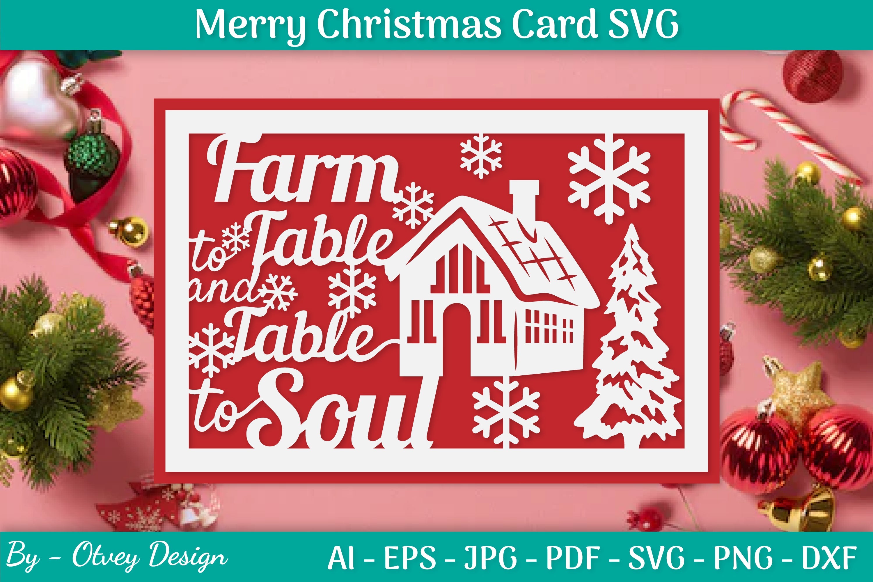 Christmas Card Papercut SVG Bundle 29 - CraftNest - Digital Crafting and Art