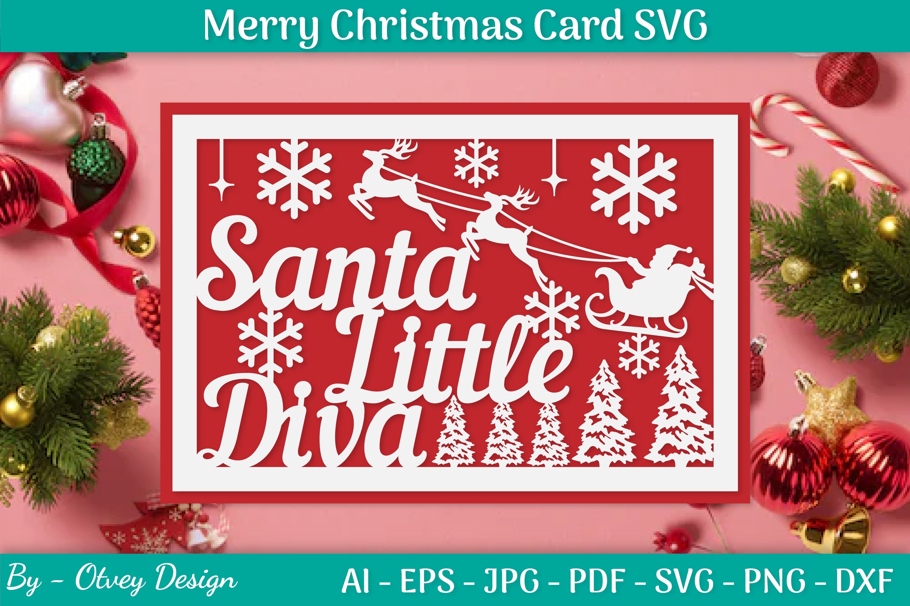 Christmas Card Papercut SVG Bundle 30 - CraftNest - Digital Crafting and Art
