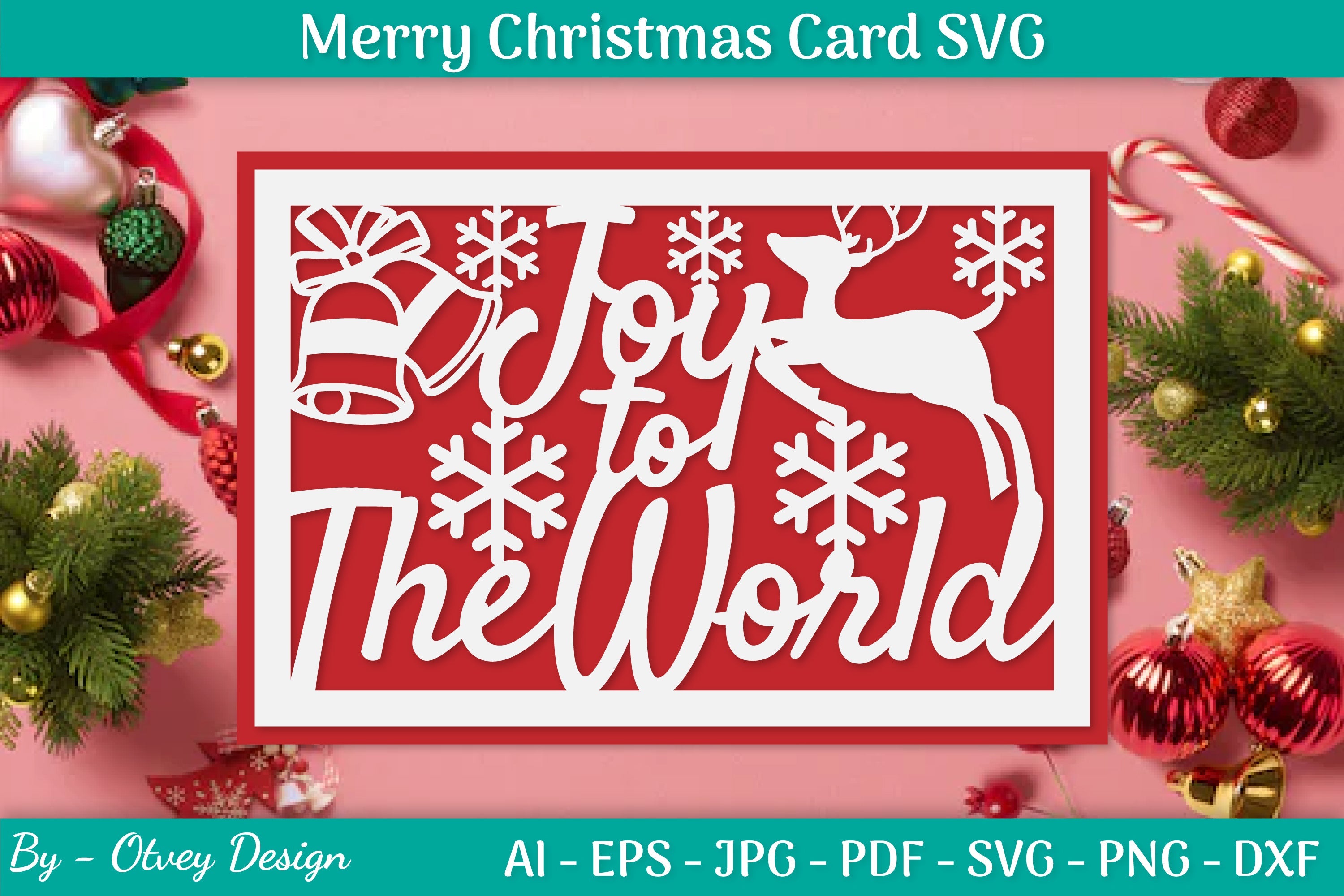 Christmas Card Papercut SVG Bundle 50 - CraftNest - Digital Crafting and Art