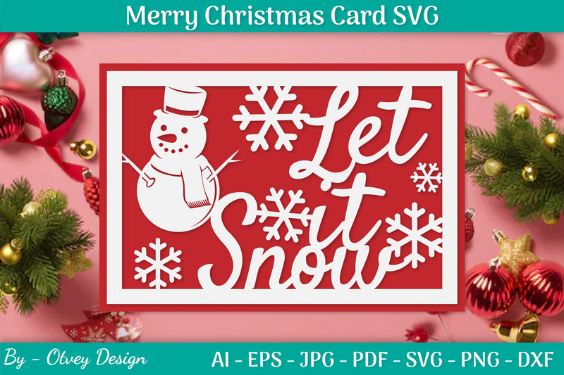 Christmas Card Papercut SVG Bundle 51 - CraftNest - Digital Crafting and Art