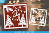 Christmas Card Papercut Template SVG Bundle