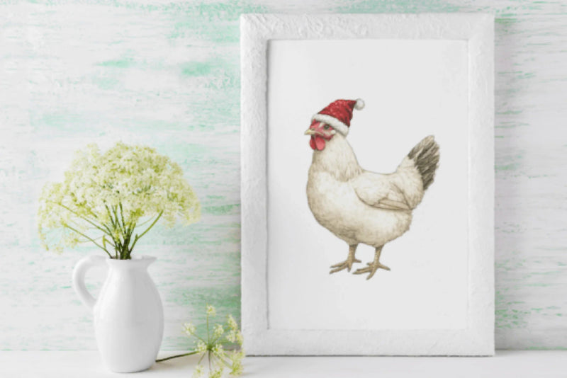 Christmas Chicken Clipart Bundle - CraftNest - Digital Crafting and Art