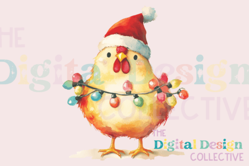 Funny Christmas Chicken Clipart Bundle - CraftNest - Digital Crafting and Art