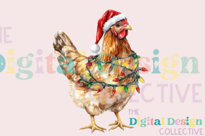 Funny Christmas Chicken Clipart Bundle - CraftNest - Digital Crafting and Art