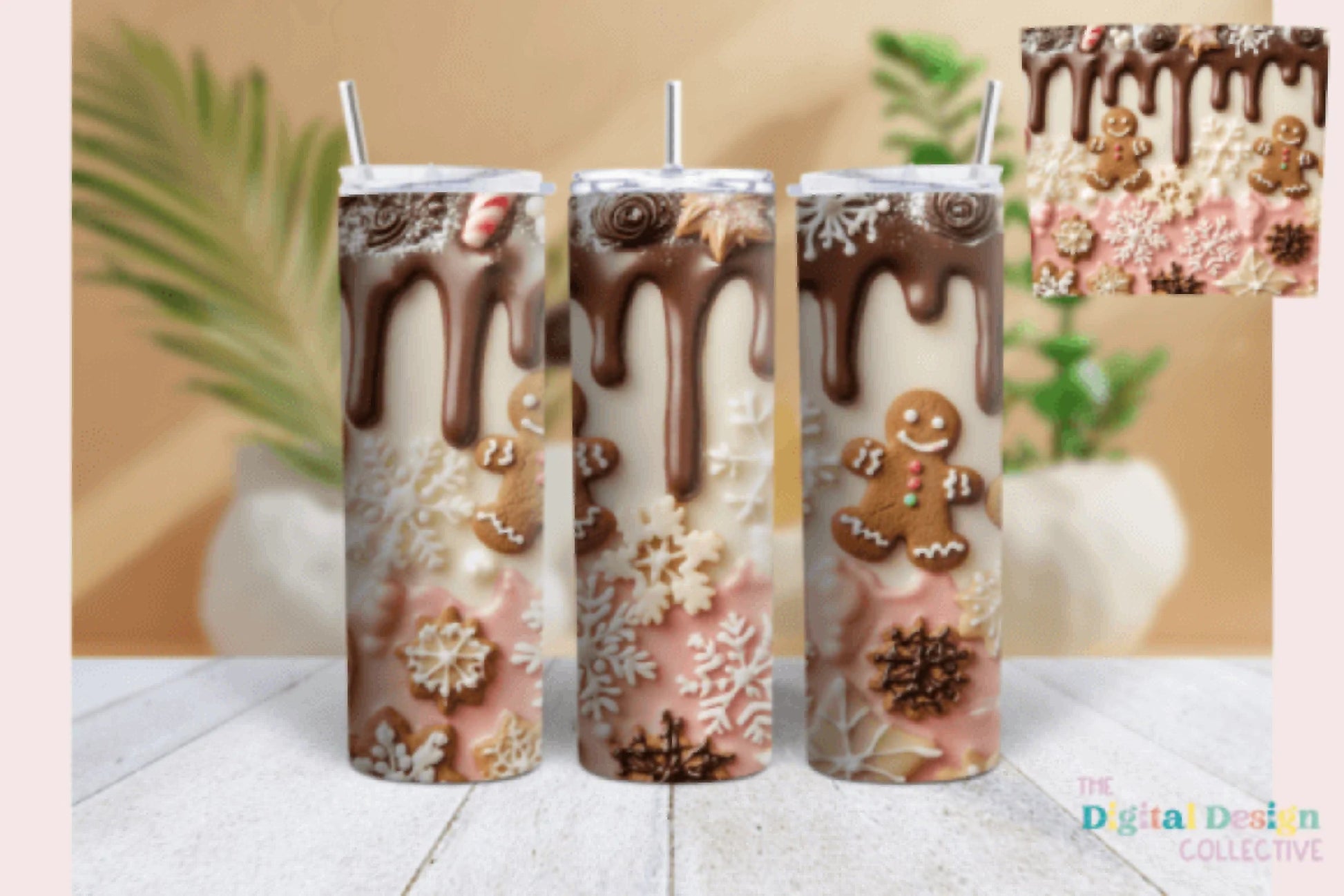 Christmas Candy Cane Tumbler Wrap Bundle - CraftNest - Digital Crafting and Art