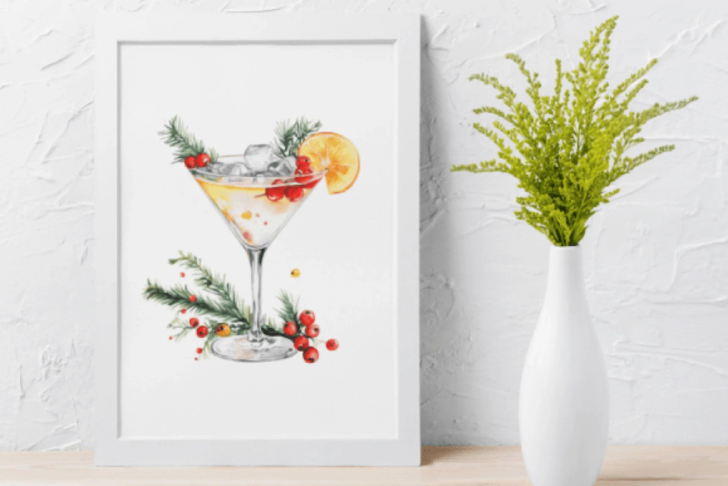 Festive Christmas Cocktails Clipart Bundle - CraftNest - Digital Crafting and Art