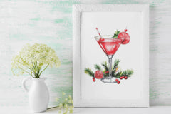 Festive Christmas Cocktails Clipart Bundle - CraftNest - Digital Crafting and Art
