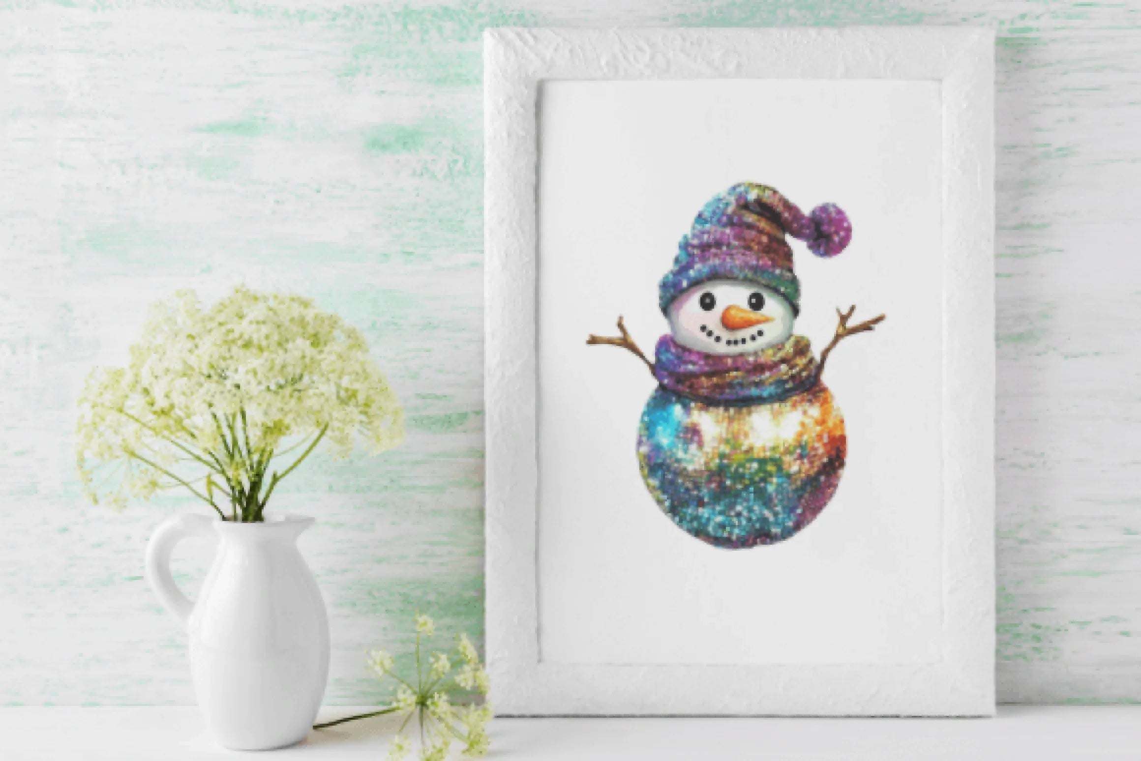 Christmas Disco Snowman Clipart Bundle - CraftNest - Digital Crafting and Art