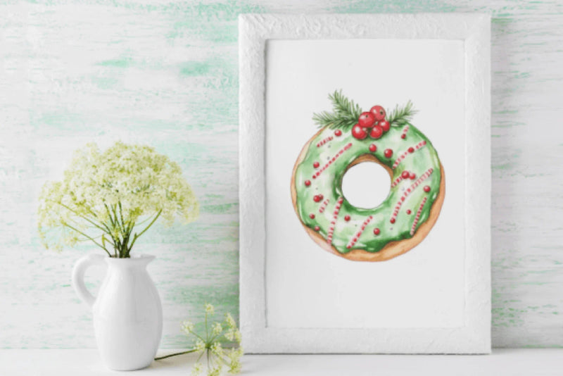 Festive Christmas Donuts Clipart Bundle - CraftNest - Digital Crafting and Art