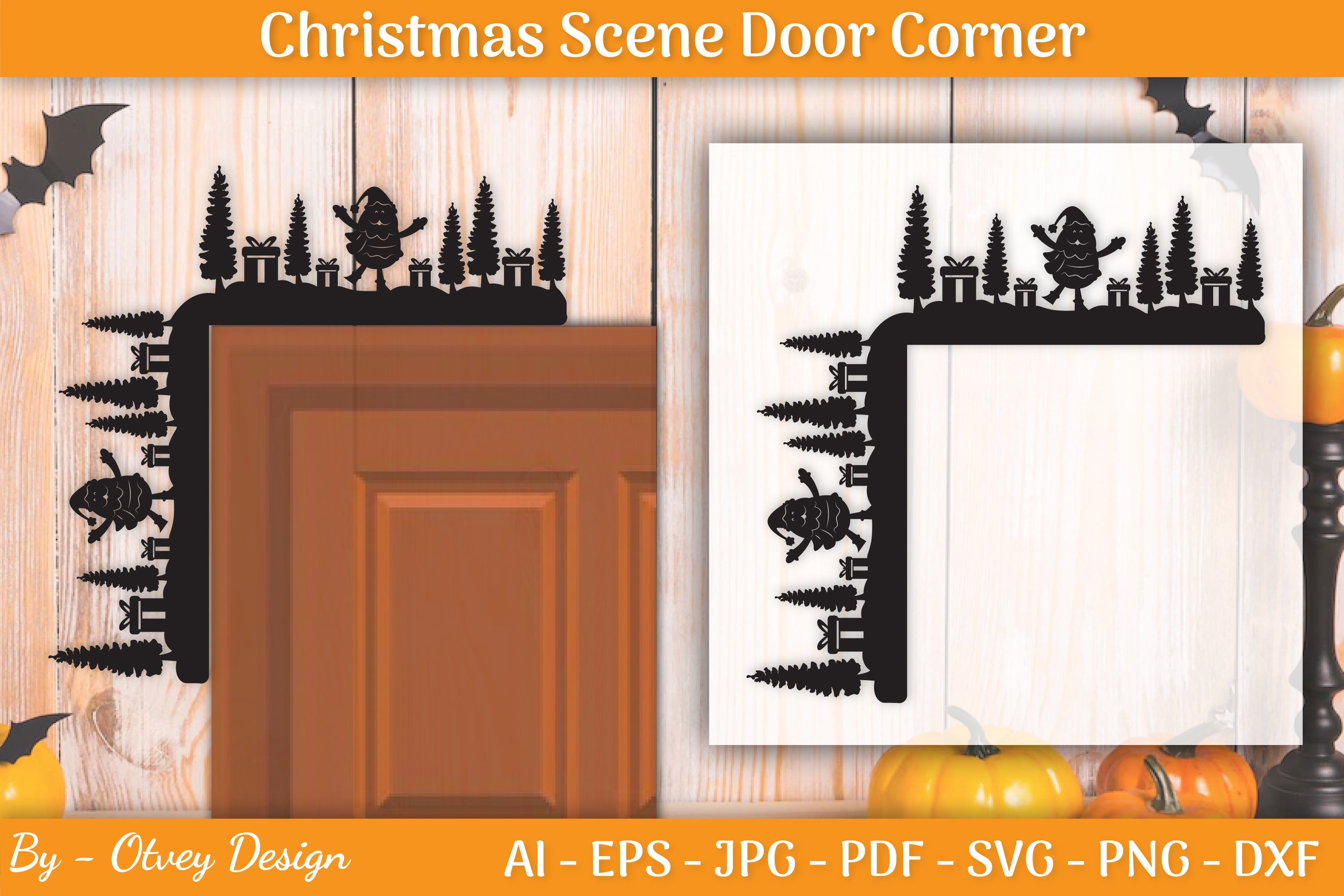 Christmas Door Corner SVG Bundle