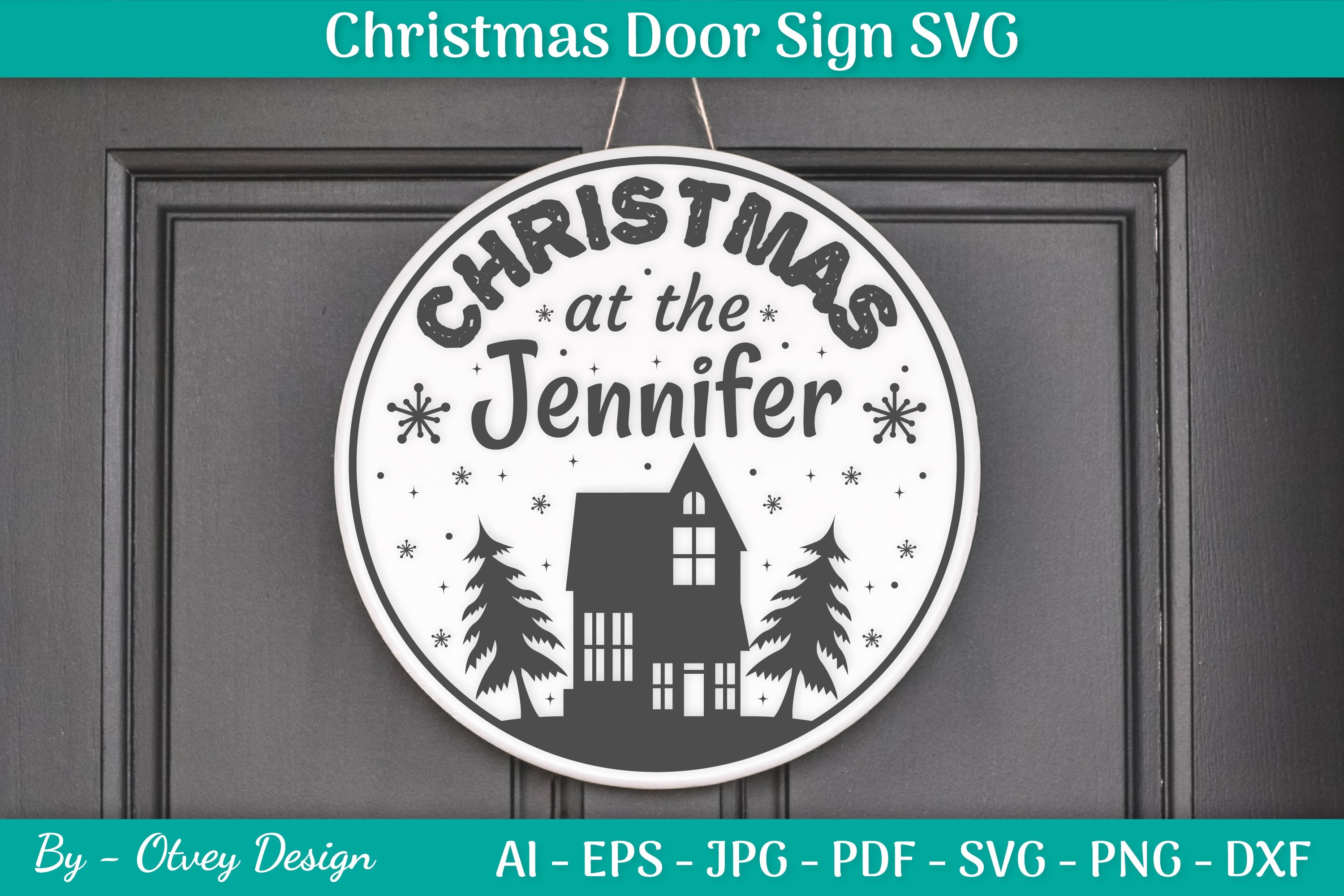 Christmas Door Sign SVG Bundle