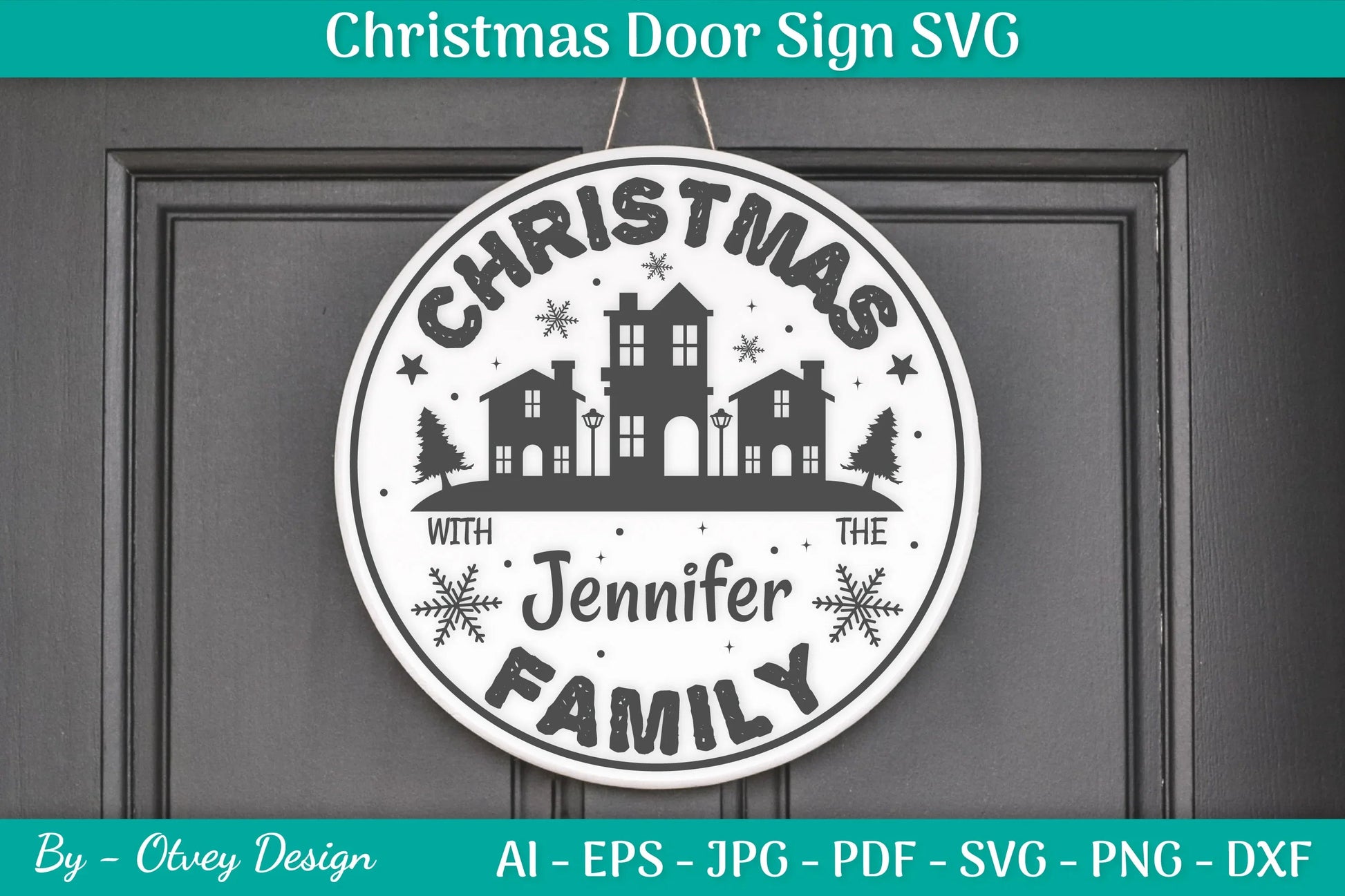 Christmas Door Sign SVG Bundle - CraftNest - Digital Crafting and Art