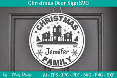 Christmas Door Sign SVG Bundle - CraftNest - Digital Crafting and Art