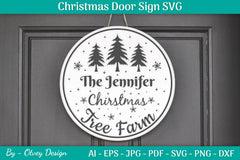 Christmas Door Sign SVG Bundle - CraftNest - Digital Crafting and Art