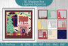 Christmas Fireplace 3D Shadow Box SVG Bundle
