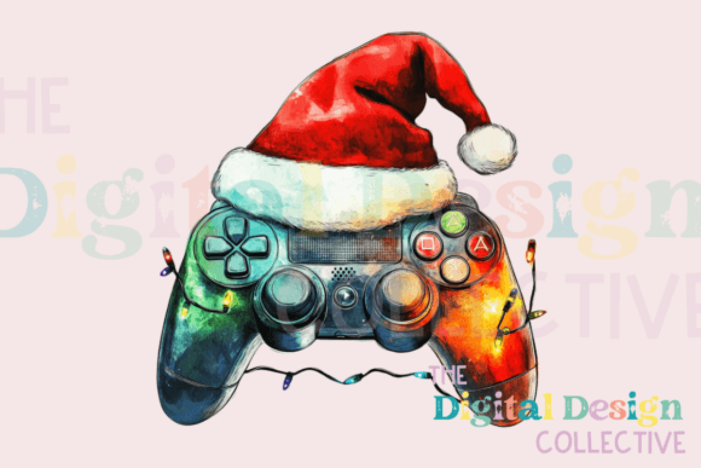 Christmas Gamer Controller Clipart Bundle