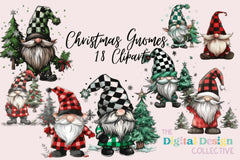 Christmas Gnomes Clipart Bundle - CraftNest - Digital Crafting and Art
