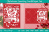 Christmas Greeting Card Paper Cut SVG Bundle