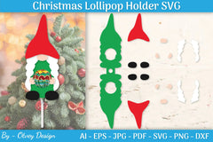 Christmas Lollipop Holder SVG Bundle - CraftNest - Digital Crafting and Art
